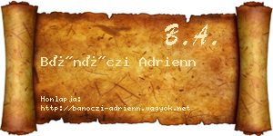 Bánóczi Adrienn névjegykártya